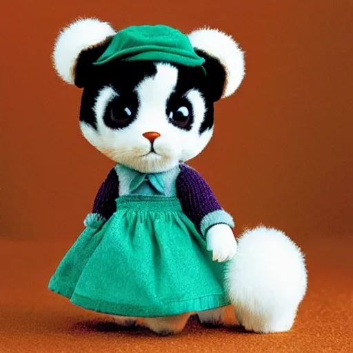 Prompt: the shining stanley kubrick calico critters