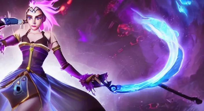 Image similar to Jinx, A still from League of Legends Arcane (2021)