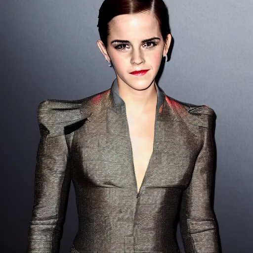 Prompt: Emma Watson as Batman