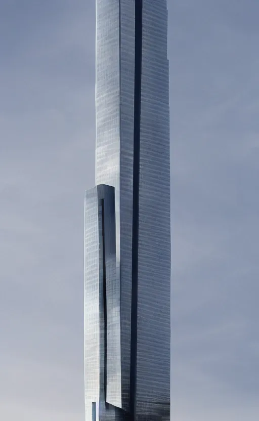 Image similar to the sears tower in chicago redesigned by zaha hadid