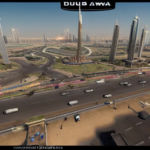 Image similar to gta : dubai, award winning