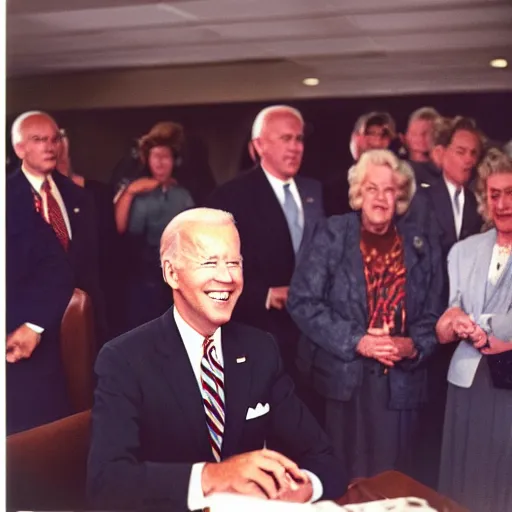 Prompt: photo of joe biden 1950, Kodak Ultra F9, 35mm