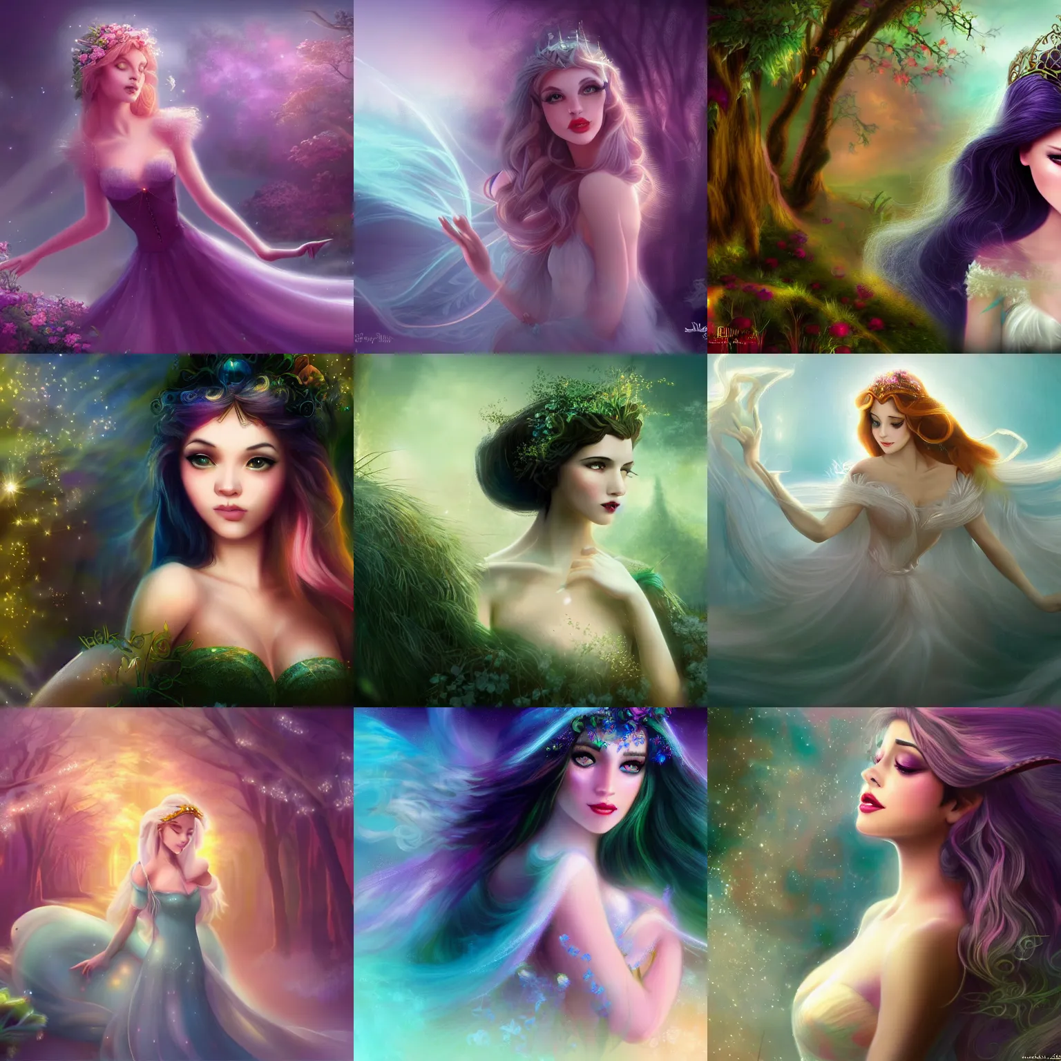 Prompt: disney enchantress, sensual, dreamlike ethereal, digital art, wallpaper, hd,