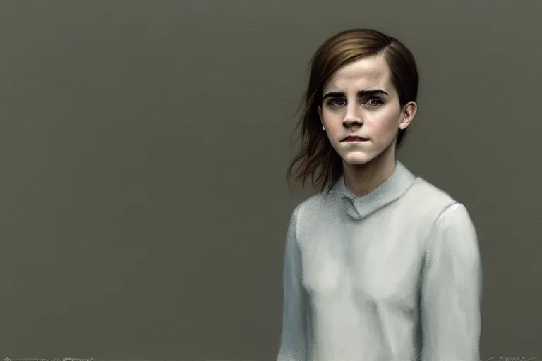 Image similar to portrait of emma watson artwork by tim eitel