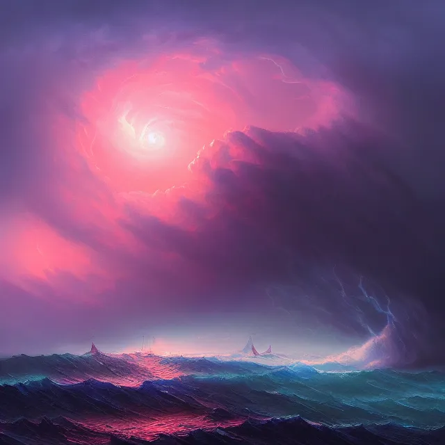 Image similar to the eye of the storm, colorful, sharp and focus, ultra detailed, beautifully lit, astrophotography, in the art style of dan mumford, ivan aivazovsky and marc simonetti