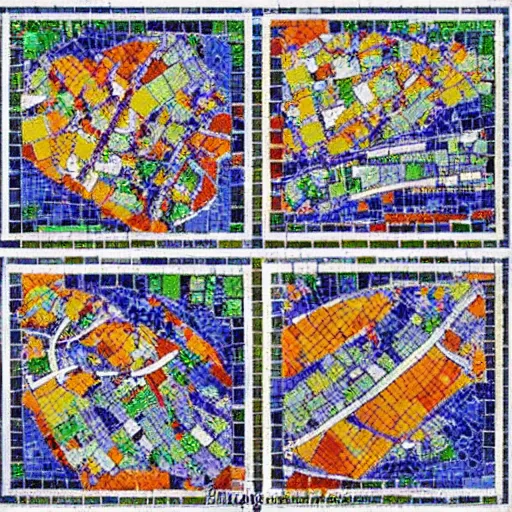 Image similar to grangemouth in mixed size mosaic tiles by erin hanson