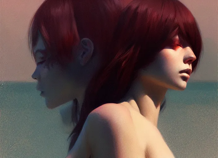 Prompt: dramatic situation, specular reflection, occlusion shadow, by ilya kuvshinov and jeremy lipking and quentin mabille