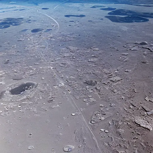 Image similar to moonwalker photo, future city street on the moon, a detailed image of a future norilsk base, street moon landscape