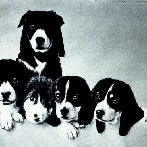 Image similar to dogs that look like the beatles