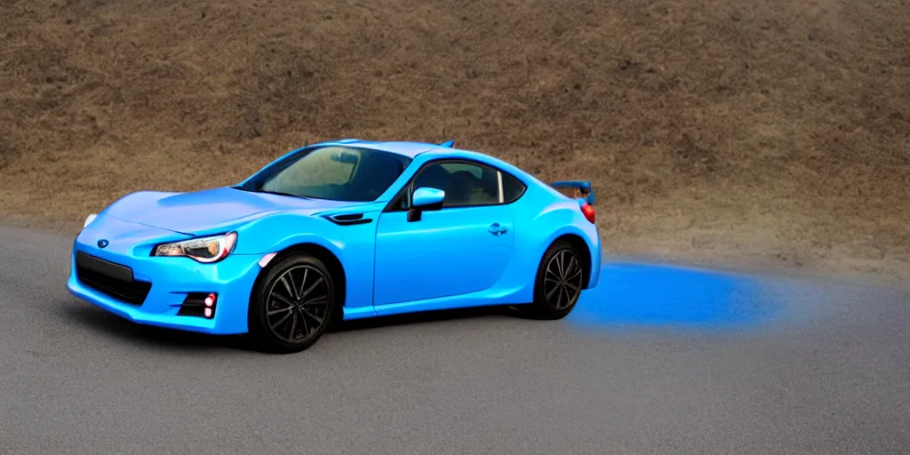 Image similar to cell - shaded blue subaru brz