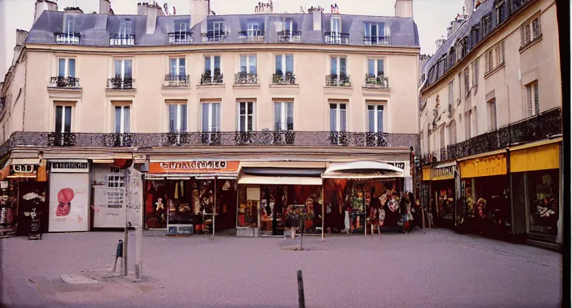 Image similar to Paris!!! in the 1980s!!!! still photograph! kodak kodacolor 200