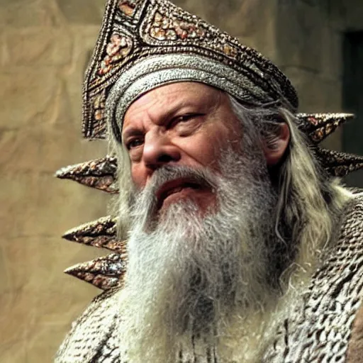 Prompt: a mighty king, in the sryle of Terry Gilliam,