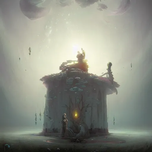 Image similar to realm of ghosts, by peter mohrbacher and mikko lagerstedt