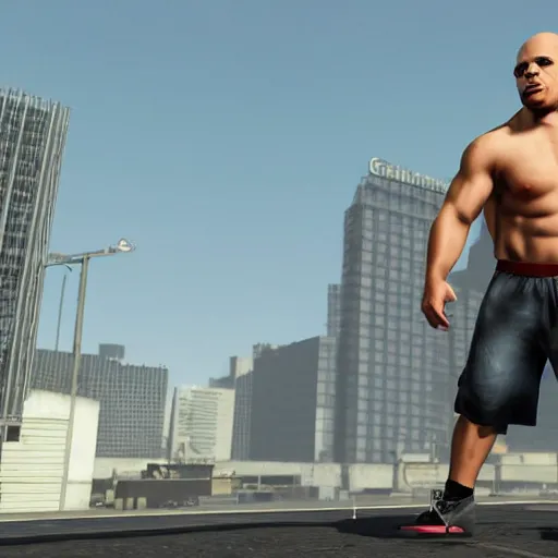 Prompt: tyler1 as a GTA style character on a loading screen, 4k, high detail, high-resolution photograph, professional photography, ultra-detail