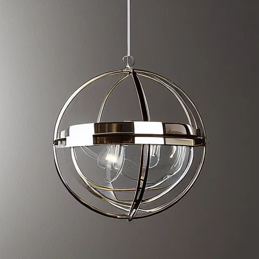 Image similar to gloss metal brightning iridescent lighting sphere