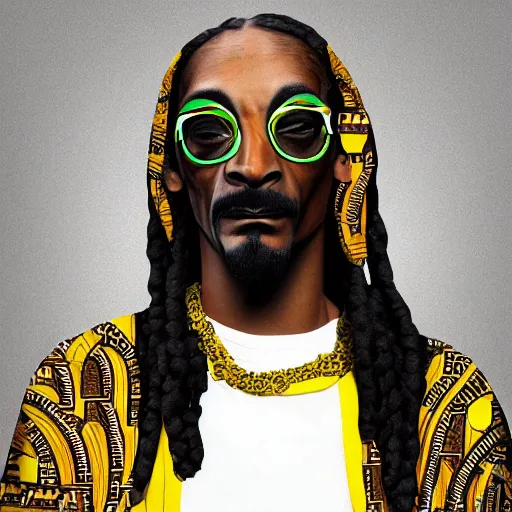 Image similar to African mask resembling snoop dogg’s face, photorealistic, 44