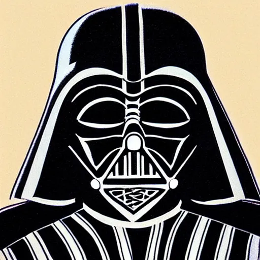 Image similar to darth vader from star wars by studio ghibli