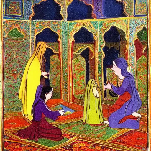 Prompt: persian folktale