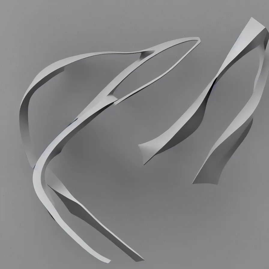 Image similar to circle triangle square letter in the style of zaha hadid