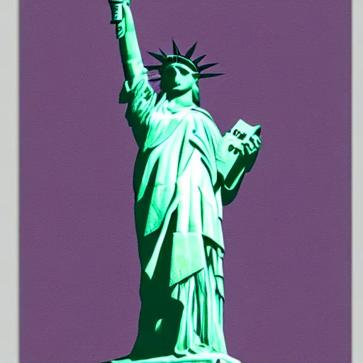 Prompt: statue of liberty z buffer