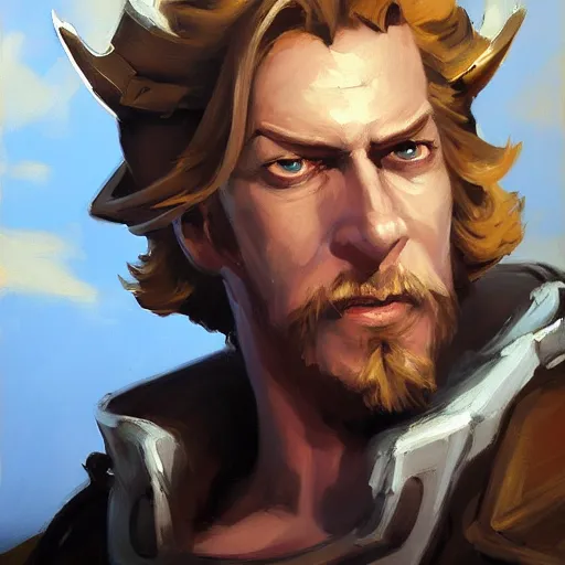 Prompt: greg manchess portrait painting of partially armored undead pirate captain guybrush threepwood as overwatch character, medium shot, asymmetrical, profile picture, organic painting, sunny day, matte painting, bold shapes, hard edges, street art, trending on artstation, by huang guangjian, gil elvgren, ruan jia, greg rutkowski, gaston bussiere