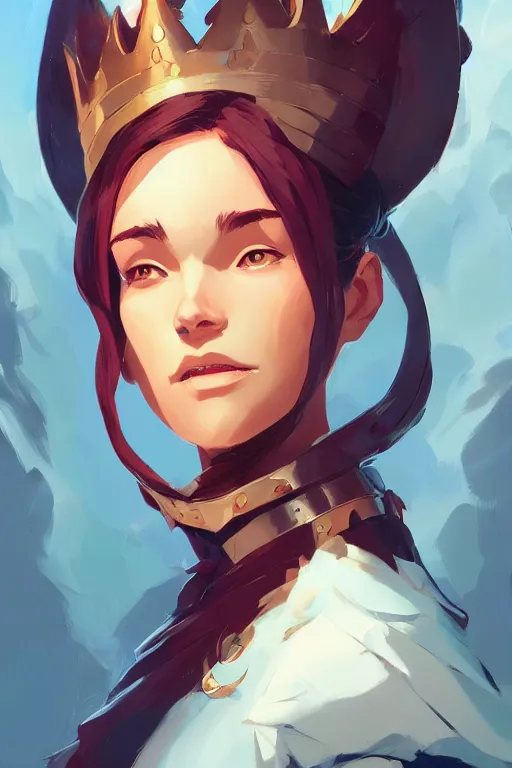 Image similar to just one head, portrait, queen of the 7 realms, official fanart behance hd artstation by Jesper Ejsing, by RHADS and Makoto Shinkai and Lois van baarle and ilya kuvshinov and rossdraws