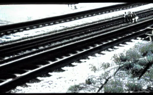 Image similar to Filipino college students ride a train, film still, ethereal, rule of thirds by Iwai Shunji