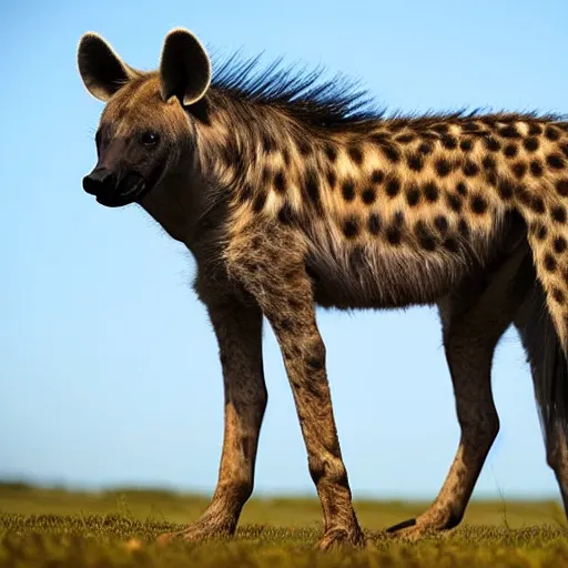 Image similar to photo of a horse hyena hybrid