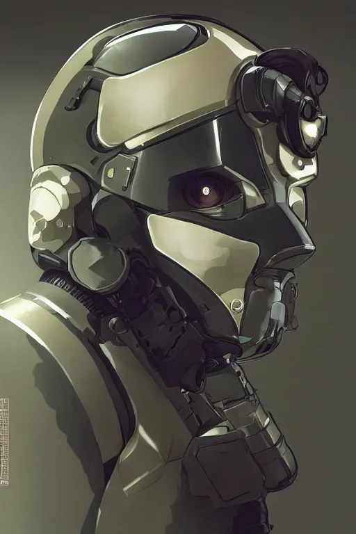 Image similar to robot ninja mask helmet metal gear solid training suit swat commando, aesthetic octane render, 8 k hd resolution, by ilya kuvshinov and cushart krentz and gilleard james, by carl warner and jim woodring, trending on artstation : 1. 5, sweet joy harmony color scheme