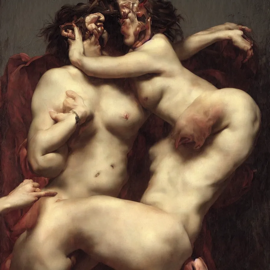 Prompt: Artwork by Roberto Ferri.