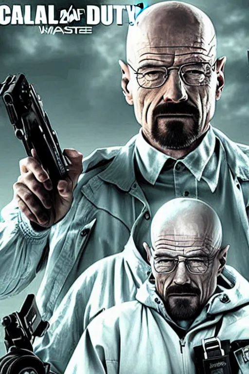 Image similar to walter white in call of duty warzone cover