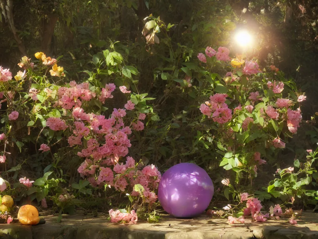 Image similar to 3 d render, sunlight study, the orb of springtime, art nouveau, 3 d render, by jan davidz de heem and ( ( ( john william waterhouse ) ) ) and ( ( ( ( ( lisa frank ) ) ) ) ), 8 k, sharp focus, octane render