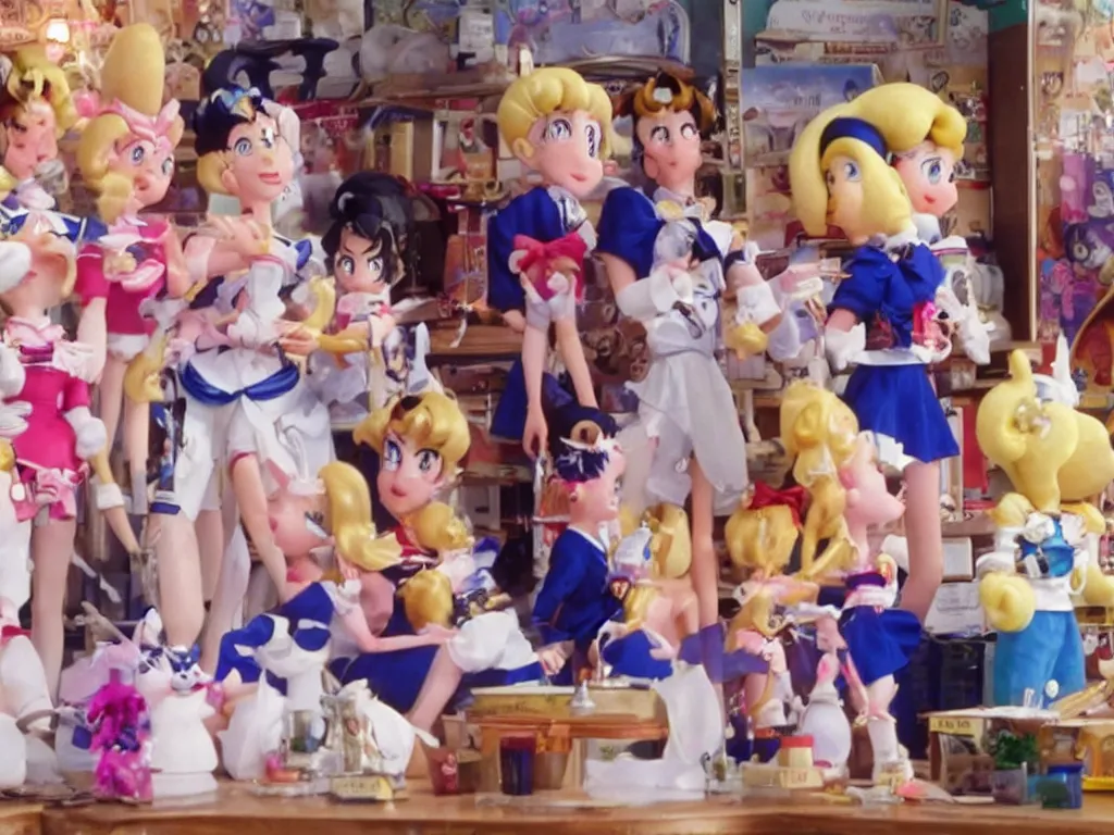 Image similar to Sailor Moon in Wallace and Gromit