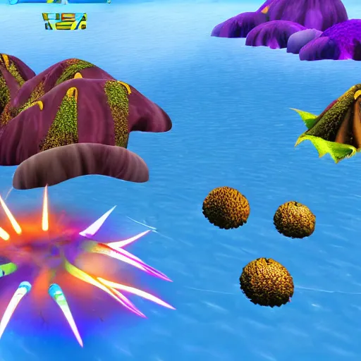 Prompt: A screenshot of the video game Spore