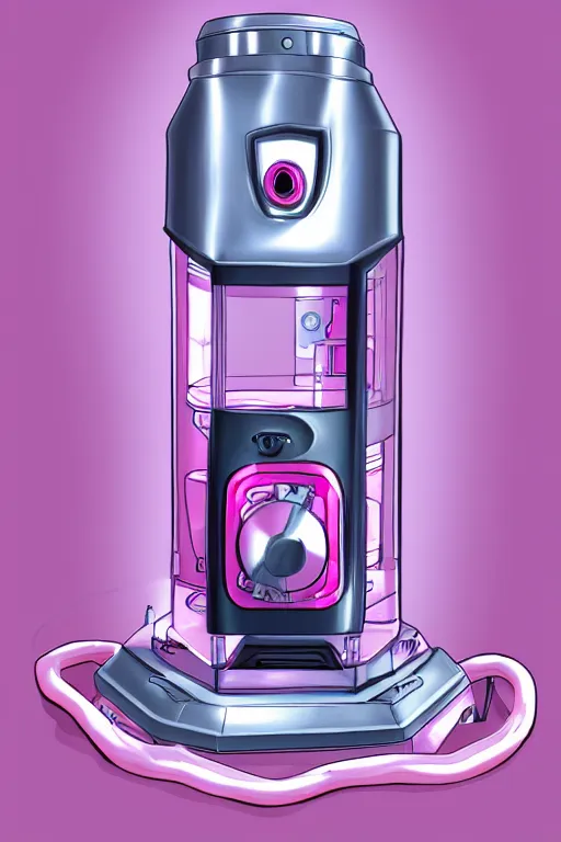 Image similar to Pink Vapor Inhalation Machine, fantasy, magic, ultra detailed, digital art, trending on artstation, illustration