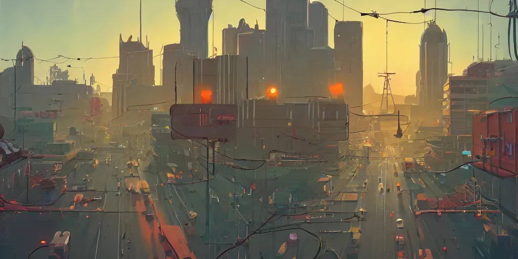 Prompt: Nashville Tennessee by Goro Fujita and Simon Stalenhag , 8k, trending on artstation, hyper detailed, cinematic