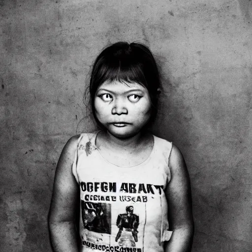 Prompt: A Filipino girl wearing Fallout 3 power armor, portrait, by Diane Arbus