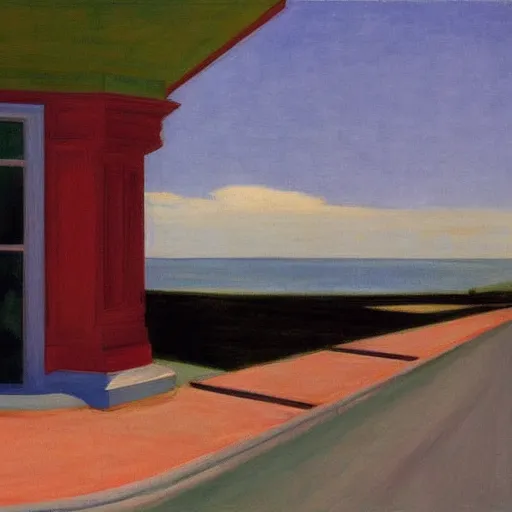 Image similar to Drive dream by Edward Hopper