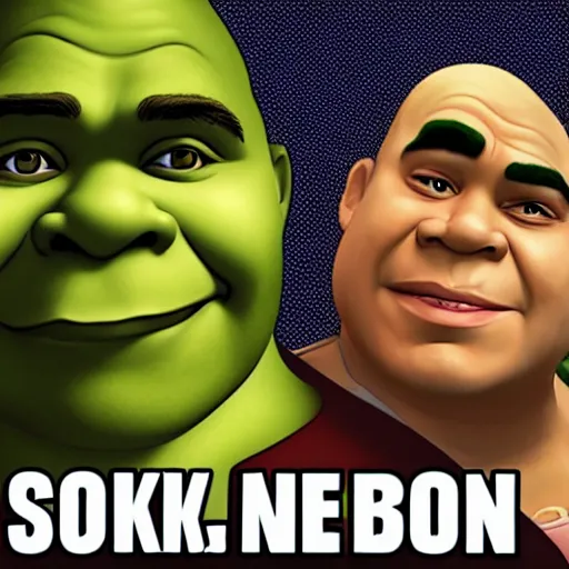 Image similar to obama as shrek