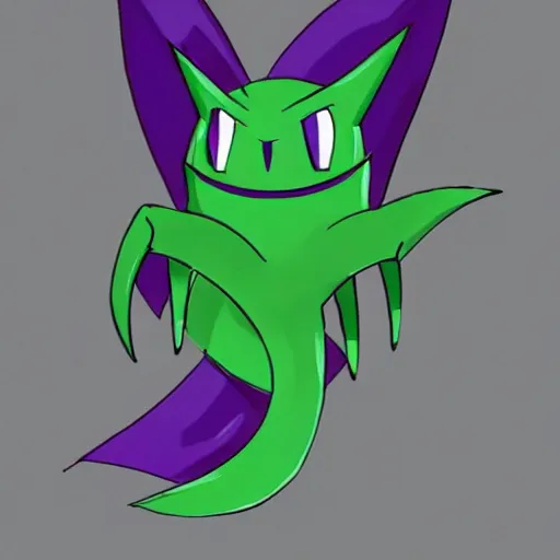 Prompt: mixture between metapod and haunter pokemon