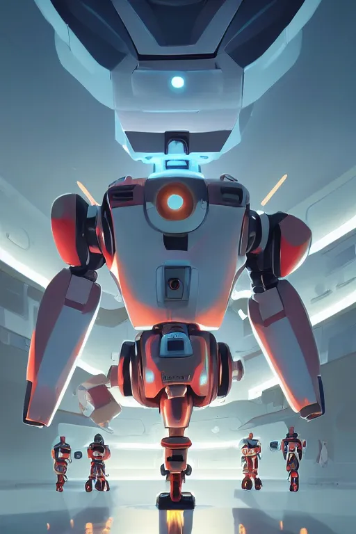 Image similar to metabots medabots medarotto medarot robot minimalist comics, behance hd by jesper ejsing, by rhads, makoto shinkai and lois van baarle, ilya kuvshinov, rossdraws global illumination ray tracing hdr radiating a glowing aura