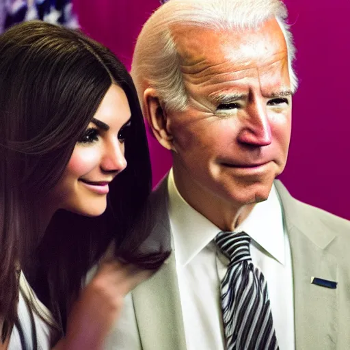 Prompt: victoria justice as joe biden, 8 k resolution, cinematic lighting, anatomically correct