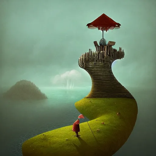 Prompt: thinking in thinking of thinking, gediminas pranckevicius