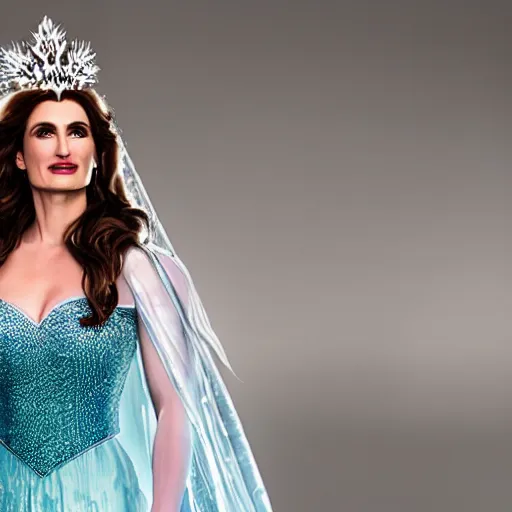 Image similar to A still of Idina Menzel as Elsa