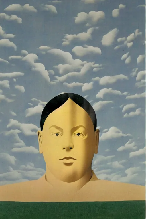 Image similar to Visualize: Our hindrances are obstacles to enlightenment as abstract art in the style of Magritte