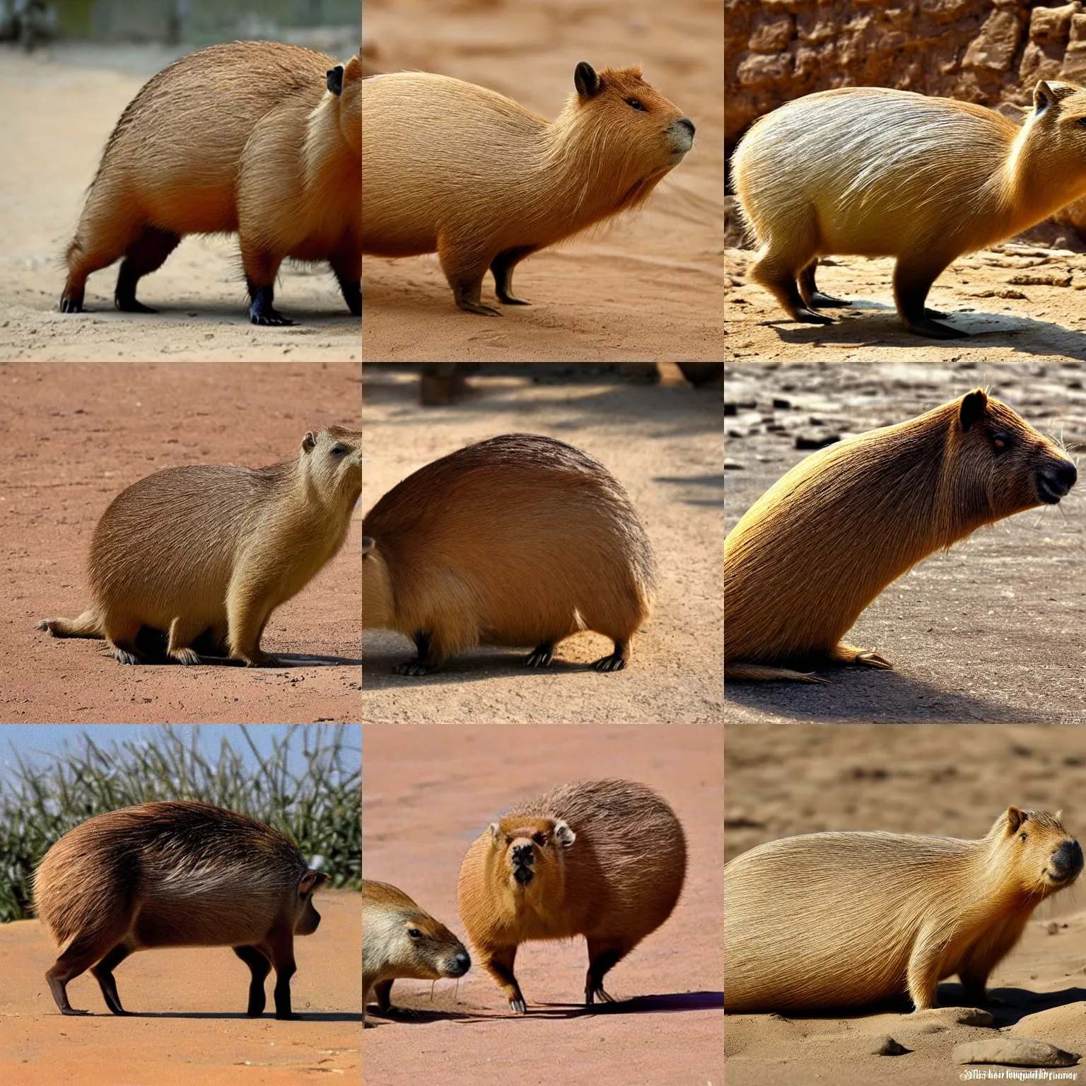 Prompt: egyptian capybara god