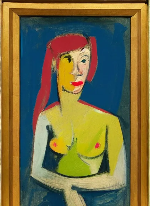 Image similar to willem de kooning, portrait of a girl