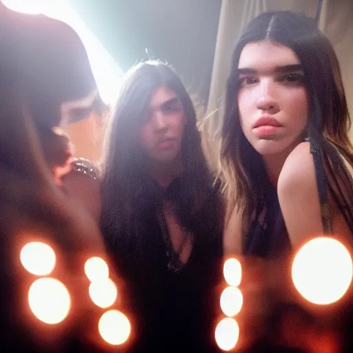 Image similar to dramatic lighting dua lipa backstage