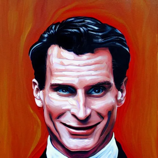 Image similar to patrick bateman, rennaisance painting