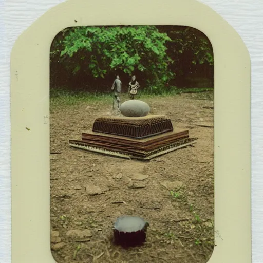 Prompt: a isometric view of an ethnographic object on display, poetical, dream, unconscious, alternative world, sx 7 0 photography